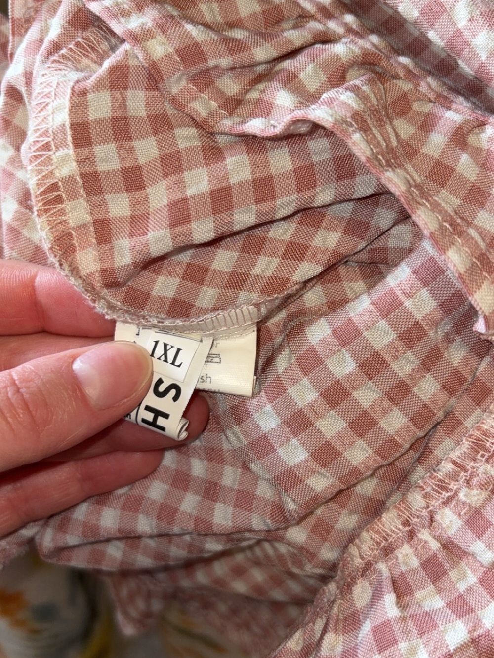 Gingham Ruffle Shorts - Picture 5 of 5